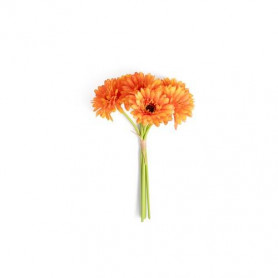 GERBERE 6pz ARANCIONI IN POLIESTERE E PLASTICA 16X16XH.33cm