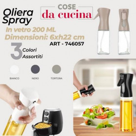 OLIERA SPRAY IN VETRO COLORI ASSORTITI 200 ML 6XH22 CM