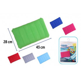 CUSCINO FLOCCATO 43X28X9CM 6 COLORI ASSORTITI