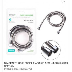 TUBO FLESSIBILE ACCIAIO 1.5M