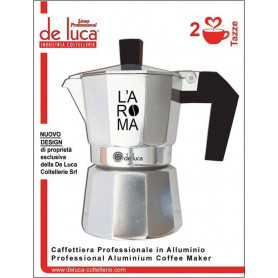 CAFFETTIERA ALLUMINIO  2 TZ NER