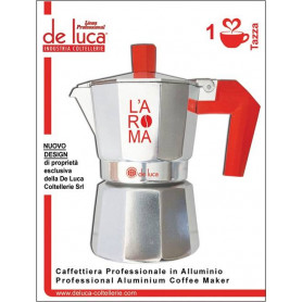 CAFFETTIERA ALLUMINIO 1 TZ ROS