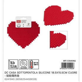 SOTTOPENTOLA SILICONE 18.5X15.5CM CUORE