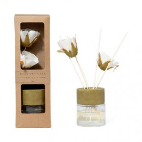 DIFFUSORE DI ESSENZA BACCHETTI FIORE BASIL/MINT IN VETRO 100