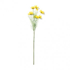 COSMEA SPRAY  GIALLA IN PLASTICA E POLIESTERE 6 FIORI H.78.5