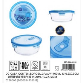 CONTEN.BOROSIL.C/VALV.1400ML D19.2X7.3CM