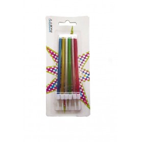 CANDELINA MINISTELO 6PZ METALLIZZATO