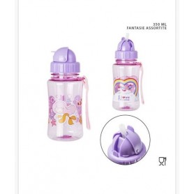 BORRACCIA C/CANN. PLAST. 350ML UNICORN