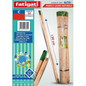 MANICO LEGNO NATURALE 130CM C.A.